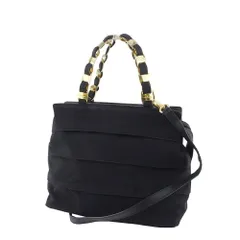 【最大30％OFF】サルヴァトーレフェラガモ Salvatore Ferragamo ショルダーバッグ ヴァラチェーン ティアード ブラック ゴールド レディース 中古