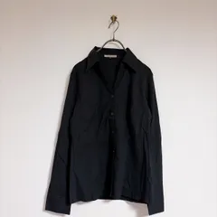【PROPORTION】プロポーション(3)長袖 シャツ 無地 Vネック　胸開きのサムネイル
