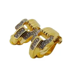 【最大30％OFF★ウィンターセール】ニナリッチ NINA RICCI イヤリング ラインストーン ゴールド レディース 中古