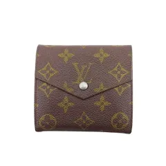 【最大30％OFF★ウィンターセール】ルイ・ヴィトン LOUIS VUITTON 二つ折り財布 モノグラム ポルトモネビエ（旧タイプ） ブラウン レディース 中古