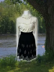 アクシーズファム axes femme コーディネートセット 日本 ヴィンテージ y2k バラ ローズ タートルネック ニット