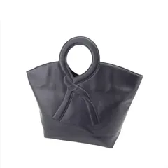 【最大30％OFF★ウィンターセール】ロベルタ・ディ・カメリーノ Roberta di Camerino ハンドバッグ Rモチーフ ブラック レディース 中古