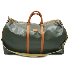 【最大30％OFF★ウィンターセール】ボストンバッグ ロゴ 2WAYショルダー グリーン ブラウン ベージュ レディース 中古