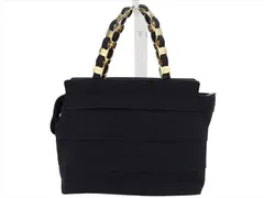 【最大30％OFF】サルヴァトーレフェラガモ Salvatore Ferragamo ハンドバッグ ヴァラチェーン ティアード ブラック ゴールド レディース 中古