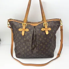ルイヴィトン M40146 モノグラム パレルモGM 2WAY トートバッグ  ショルダーバッグ 肩掛け A4収納可 ブラウン レディース ハンドバッグ