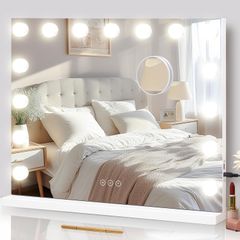 美品】Honeywell ハネウェル LED メイクアップミラー 拡大鏡付き