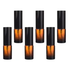 スプレー ボトル 10mL 6本セットガラス製 空容器 遮光瓶 詰め替え容器 化粧品/除菌用