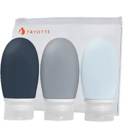 2024年まっぷる掲載 トラベルボトル 《たった20秒で詰め替え》 シャンプーボトル 旅行用 トラベルセット (カラー③, 60ml3個セット)