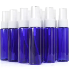 スプレーボトル 30ml 遮光性プラスチック製 10本セット 遮光瓶スプレー アルコール・次亜塩素酸対応 アロマ・香水用 ブルーのボトル スプレー容器 詰替ボトル 霧吹き