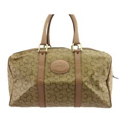 セリーヌ ハンドバッグ バレルバッグ スエード グリーン 筒型 マカダム 