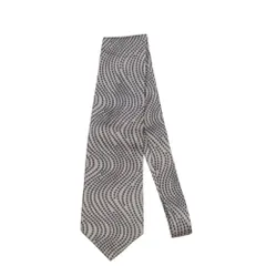 【最大30％OFF】グッチ GUCCI ネクタイ ドット 水玉 グレー 灰色 レディース 中古