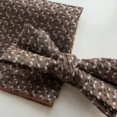 ②-2 蝶ネクタイ　ポケットチーフ2点セット