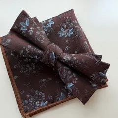 ②-3 蝶ネクタイ　ポケットチーフ2点セット