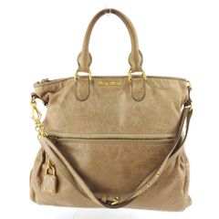 miumiu ショルダー バッグ 保存袋 美品 ベージュ 人気商品 チャーム 