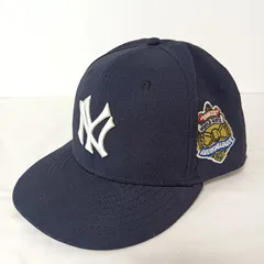 NEWERA　ニューエラ　NY Yankees　ヤンキース　キャップ　帽子　アメリカンリーグ　ワールドシリーズ　サイズ61.5cm　つば裏緑　ブラック(濃紺)