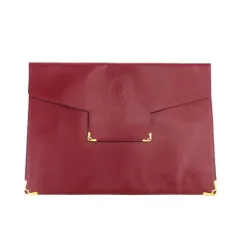 【最大30％OFF】カルティエ CARTIER クラッチバッグ マストライン ボルドー ゴールド レディース 中古