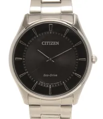 美品 シチズン 腕時計 コレクション E031-S103720 クオーツ ブラック メンズ CITIZEN