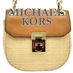 ■新品級■ MICHAEL KORS ミニショルダー 本革 レザー ブラウン 569T
