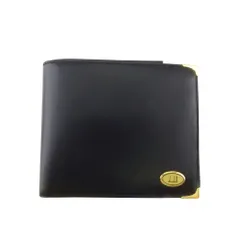 【最大30％OFF】ダンヒル Dunhill 札入れ オックスフォード ロゴプレート ブラック ゴールド レディース 中古