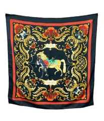 エルメス スカーフ シルク100% カレ90 Cheval Turc レディース HERMES