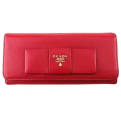 【良品】PRADA 長財布 ギャザー 二つ折り メタルロゴ 箱付き 1M1132 PRADA（プラダ） 財布 長財布 1M1132 SAFFIANO METAL/サフィアノメタル