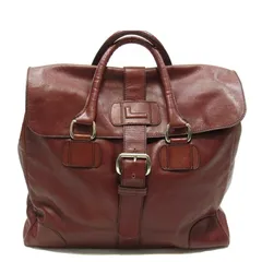 【最大30％OFF★ウィンターセール】ランセル LANCEL ボストンバッグ Lマーク ブラウン シルバー レディース 中古