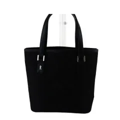 【最大30％OFF★ウィンターセール】ロベルタ・ディ・カメリーノ Roberta di Camerino ハンドバッグ Rモチーフ柄 ブラック シルバー レディース 中古