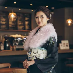 ショール　成人式　ファー　ふわふわ　ベビーピンク　限定　振袖　20歳　振袖用