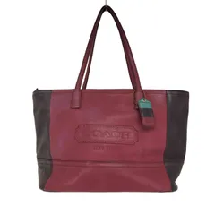 コーチ COACH ロゴ 型押し バイカラー レザー ショルダーバッグ  レディース 表記無 