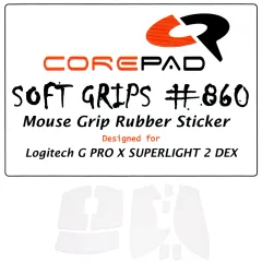 新品 Corepad Soft Grips Logitech G PRO X SUPERLIGHT 2 DEX用グリップテープ 1set ソフトポリマーラバー【国内正規品】 (White)