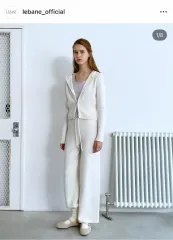 ルベイン ニットフードジップアップ + ニットパンツ + スリーブレス 新品