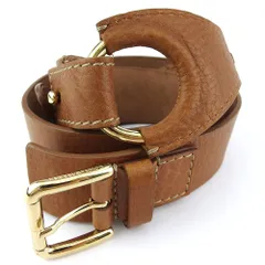 【最大30％OFF】ドルチェアンドガッバーナ DOLCE&GABBANA ベルト ピン式バックル ドルガバ ライトブラウン ゴールド レディース 中古
