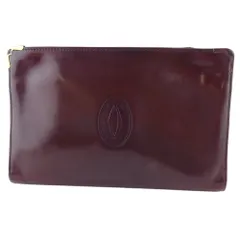 【最大30％OFF★ウィンターセール】カルティエ CARTIER クラッチバッグ マストライン ボルドー ゴールド レディース 中古