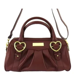 【最大30％OFF★ウィンターセール】サマンサベガ Samantha Vega ショルダーバッグ ハート ブラウン ゴールド レディース 中古