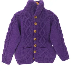 USED古着(ユーズドフルギ) CANADIAN SWEATER COMPANY LTD カナダ製 ウール ローゲージ フィッシャーマン アラン ニット カーディガン レディース 表記無 【中古】【ブランド古着バズストア】 ユーズドフルギ USED古着 CANADIAN SWEATER COMPANY LTD カナダ製