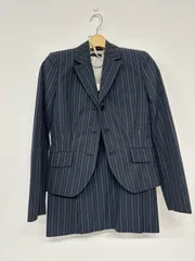 Paul Smith ポールスミス ストライプ ジャケット スカート セットアップ ネイビー 40 M相当