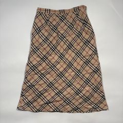 BURBERRY LONDON ノバチェックロングスカート40、L サイズ - メルカリ