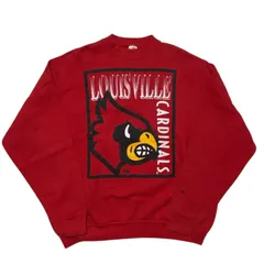 ヴィンテージ フルーツオブザルーム トレーナー スウェット チームロゴ ルイビル･カーディナルス レッド 赤 NCAA カレッジスポーツ ユニセックス メンズ 古着 長袖