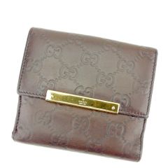 美品】グッチ シマ 三つ折り財布 パープル グレージュ - メルカリ