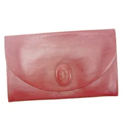 【最大30％OFF★ウィンターセール】カルティエ CARTIER クラッチバッグ マストライン ボルドー レディース 中古