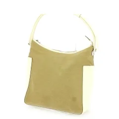 【最大30％OFF★ウィンターセール】グッチ GUCCI ハンドバッグ 異素材コンビ ブラウン ベージュ シルバー レディース 中古
