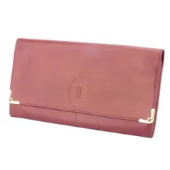 【最大30％OFF★ウィンターセール】カルティエ CARTIER クラッチバッグ マストライン ボルドー ゴールド レディース 中古