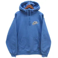 シュプリーム Supreme ナイキ NIKE ハーフジップ スウェット フーディ パーカー 裏起毛 Half Zip Hooded Sweatshirt DB2842-489 ブルー 青 M ☆AA★