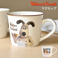 머그컵 월레스와 그루밋 Wallace&Gromit 캐릭터 상품 어른 아이 도기 귀여운 세련된 200ml 작은 컬러 라인 메이저 머그 손잡이 손잡이 포함 컵 컵 식기 화이트