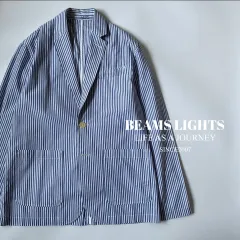 BEAMS LIGHTS / コットン　ロンドンストライプ　シャツジャケット