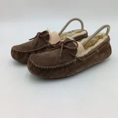 UGG Australia アグオーストラリア モカシン スエード ブラウン ウィメンズ 23cm C-7-6