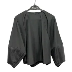 ZM1692  passion  パッション トップス 黒 洗える 38  ブラック 七分袖 長袖  パフスリーブ