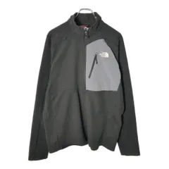 THE NORTH FACE ノースフェイス ハーフジップ フリースジャケット アウトドア ブラック(メンズ L)中古 古着 V8332