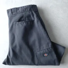 ■古着 Dickies ディッキーズ ダブルニーワークパンツ チノ LOOSE FIT 85283CH チャコール W38L30【D1643】