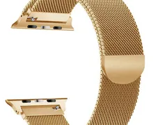 Apple Watch ( アップルウォッチ ) メタルストラップ バンド 42/44/45mm ゴールド　590140424445